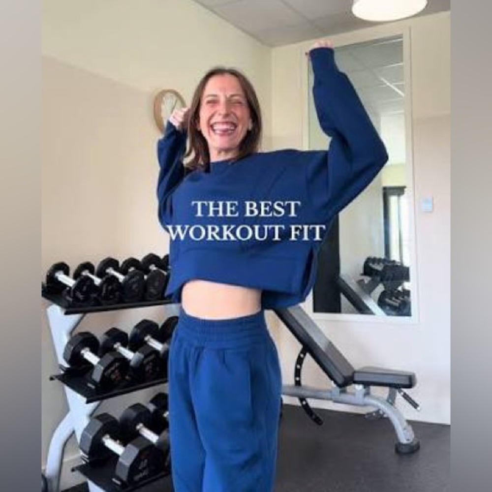 Abercrombie YPB NeoKnit sweat set Small